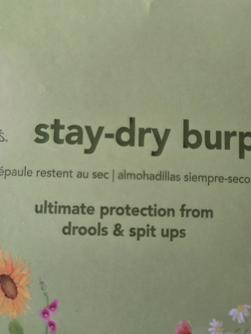 Green Sprouts NEW Stay-Dry Burp Pads - Navy & Multi Color Set - Picture 2 of 5